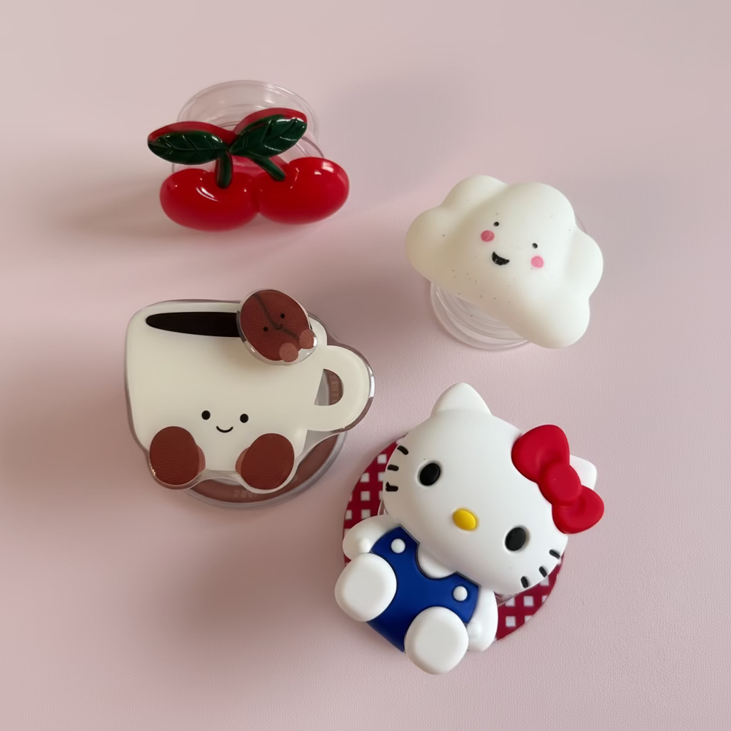 Accessoires téléphone kawaii - dust-plugs, pop sockets et porte-clés mignons Image