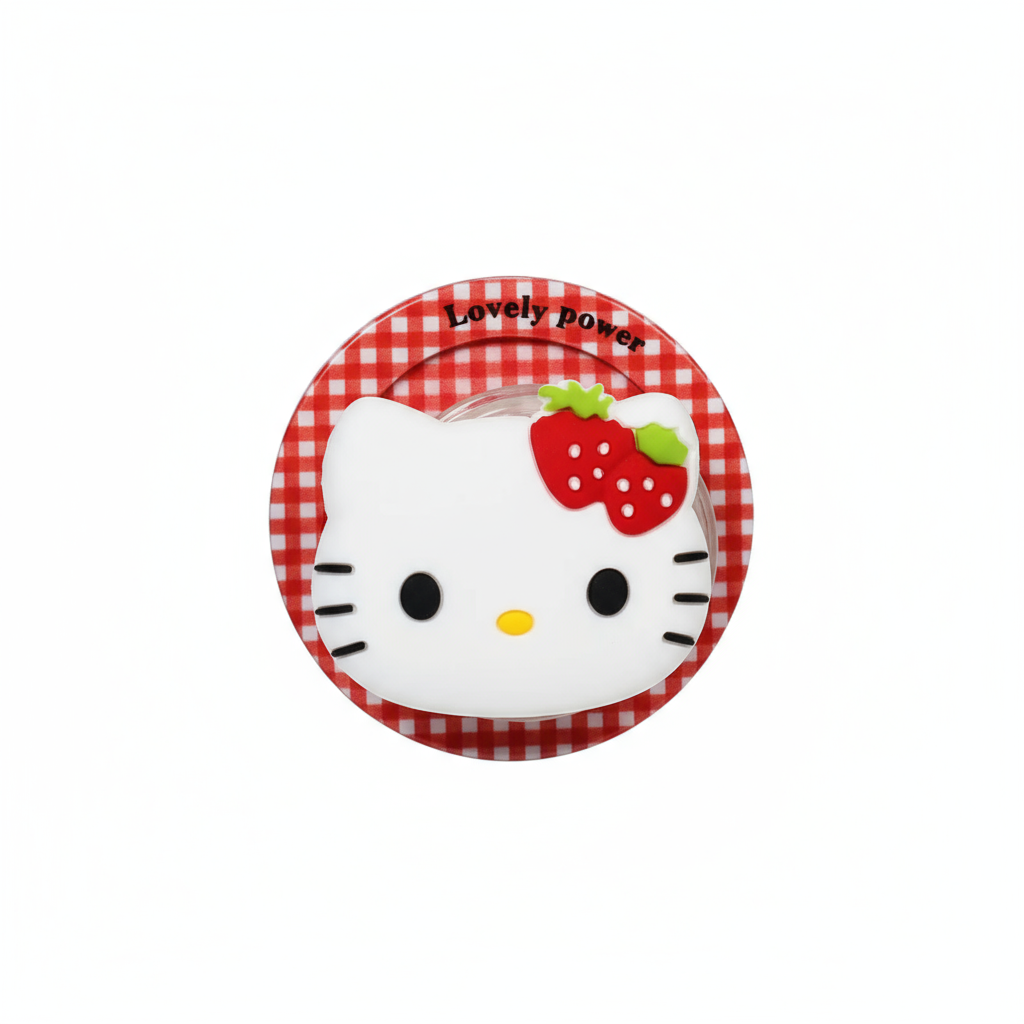 Kitty strawberry pop socket 🍓
