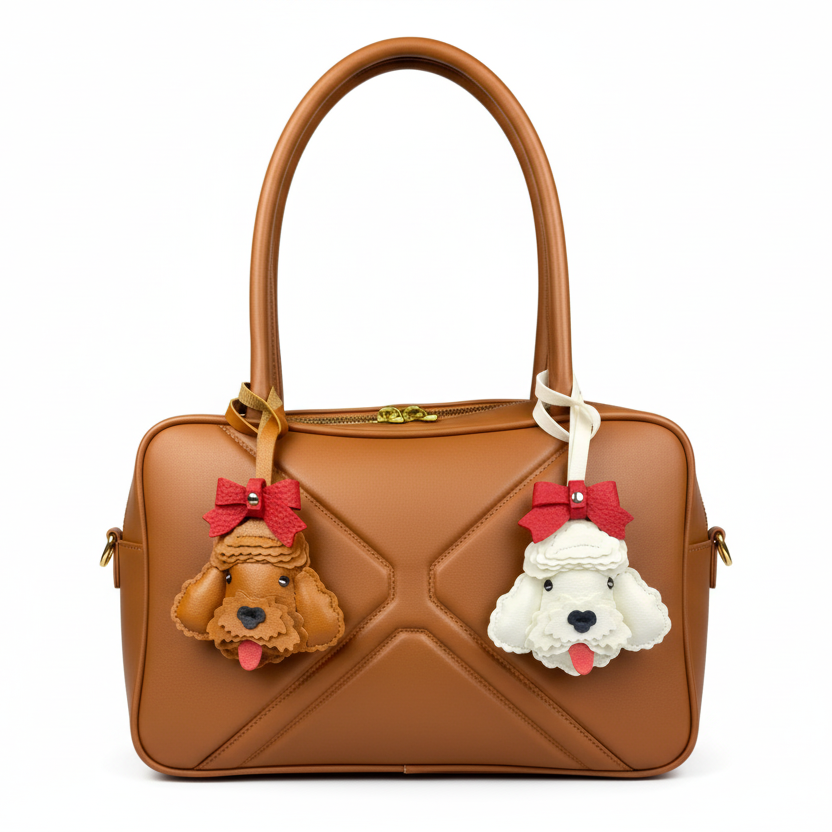 Caniche noeud rouge 🐩❤️