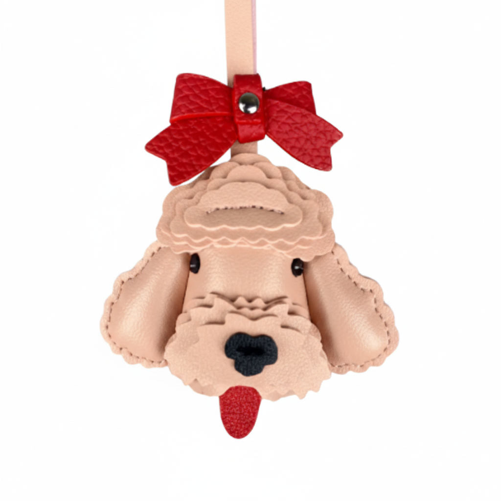 Caniche noeud rouge 🐩❤️