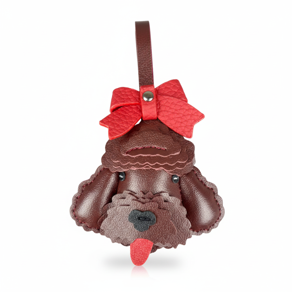 Caniche noeud rouge 🐩❤️