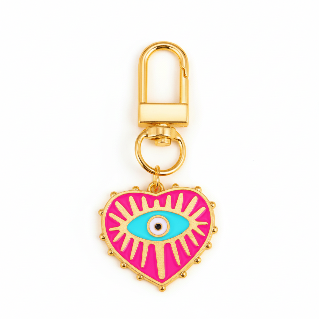 Coeur oeil porte bonheur 🧿