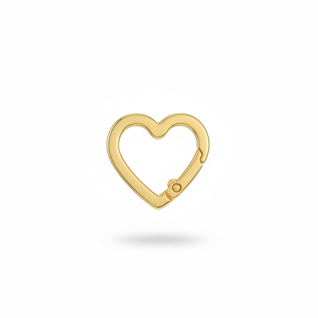 Mousqueton petit coeur 💛🤍